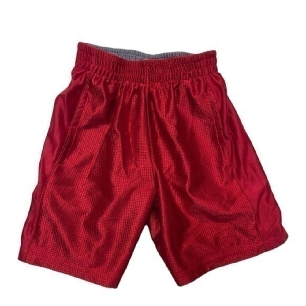 Starter Red Athletic Gym Shorts Size XS 4-5 basketball activewear